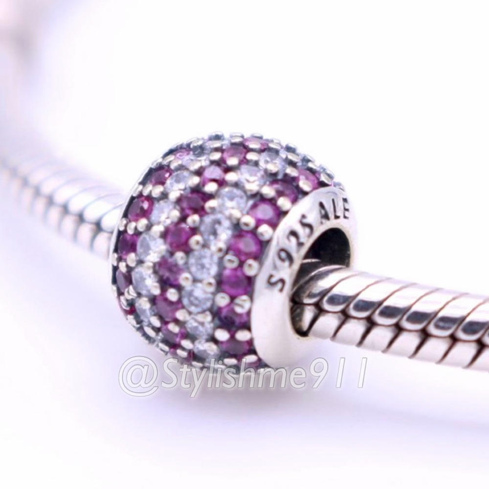 Authentic PANDORA Red Nautical Pave Lights Charm
